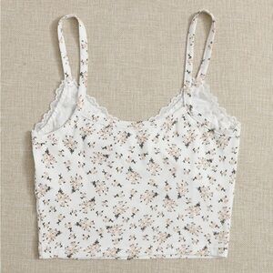 Lacy Ruched Floral Cami Top l Size 12